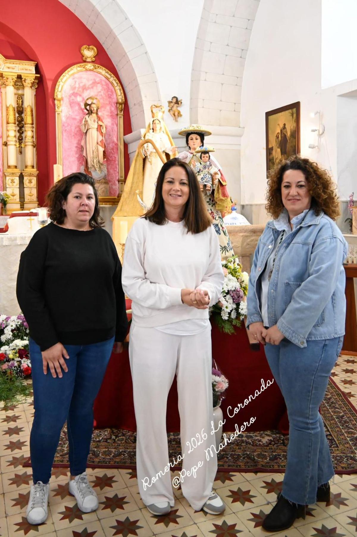 Silvia Mellado de romería en Fuente Obejuna.