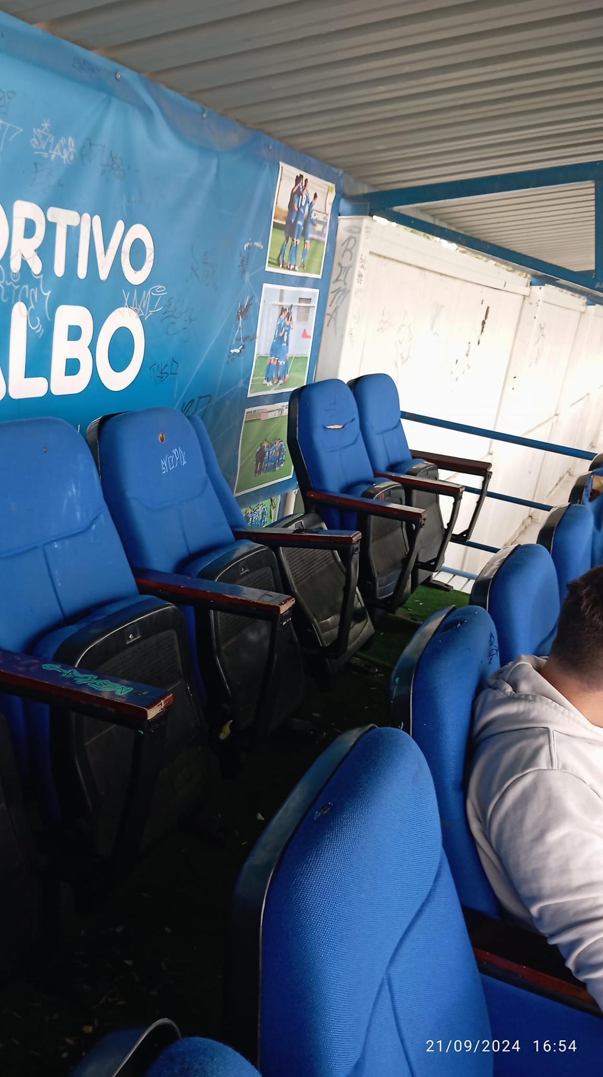 Estado del palco de Los Barreros.
