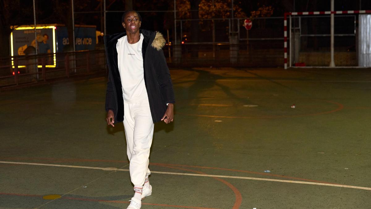 Bokesa, durante las actividades en el centro