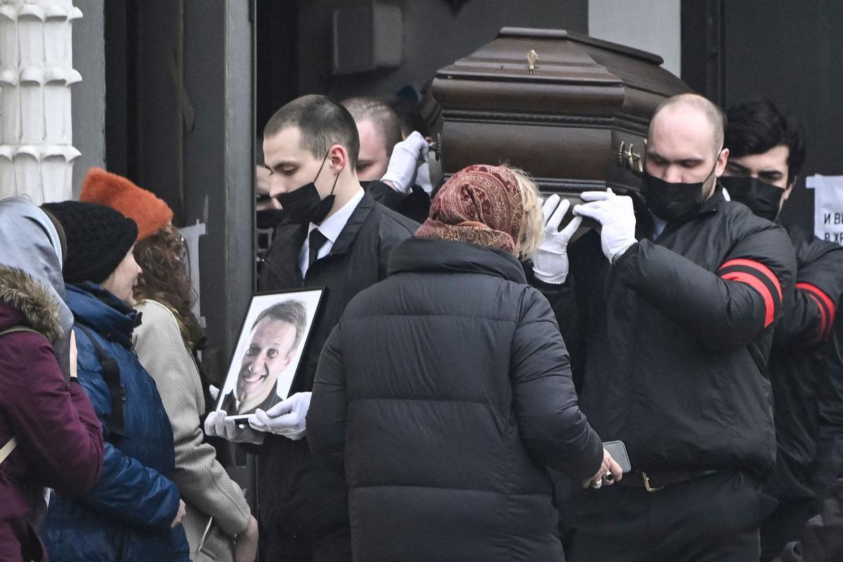 Funeral y ceremonia de despedida del político opositor ruso Alexei Navalny en Moscú