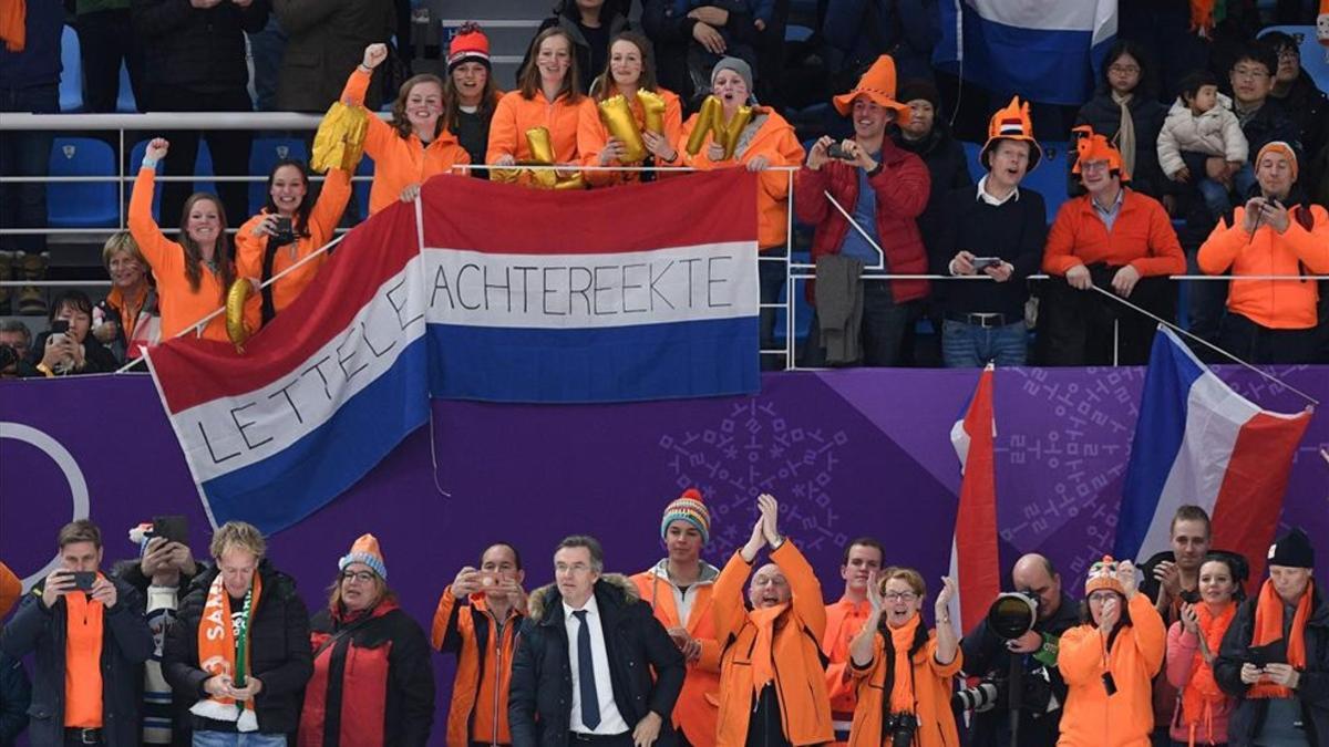 La afición de Holanda ha vibrado con sus patinadoras en PyeongChang