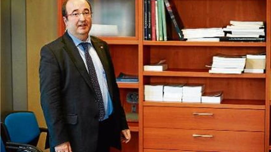 El líder del PSC, Miquel Iceta, diu que Catalunya necessita &quot;govern, estabilitat i un pacte amb Espanya&quot;.