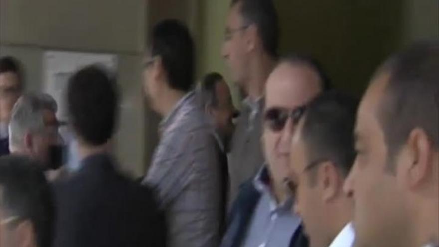 Florentino visita el hotel de concentración del Real Madrid