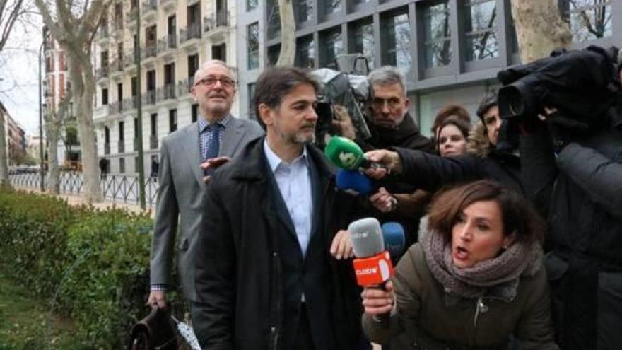 Oriol Pujol, després de declarar a l&#039;Audiència Nacional en una foto d&#039;arxiu.