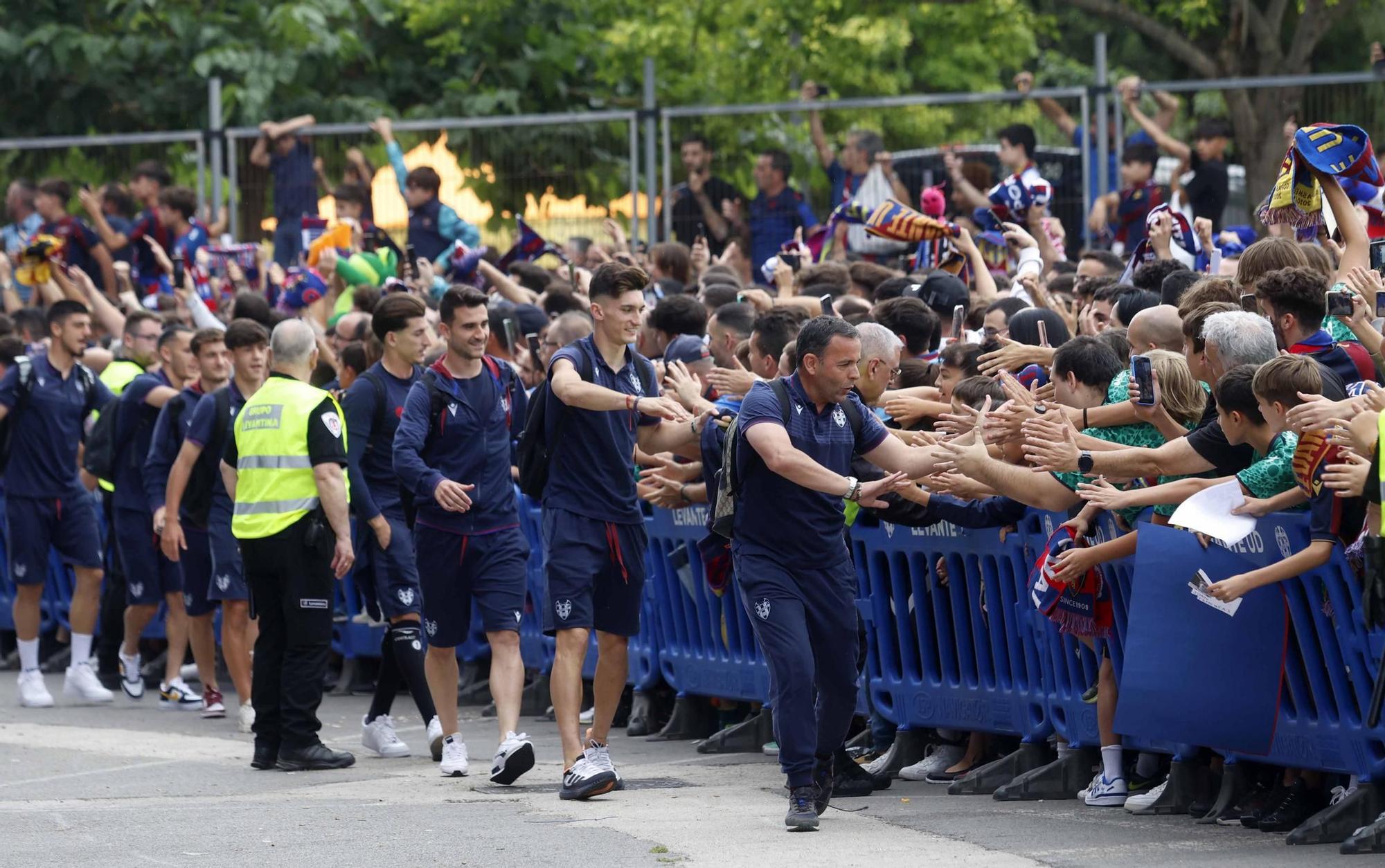 Recepción al Levante antes de enfrentarse al Albacete