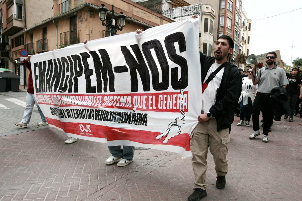 Participantes en la manifestación.