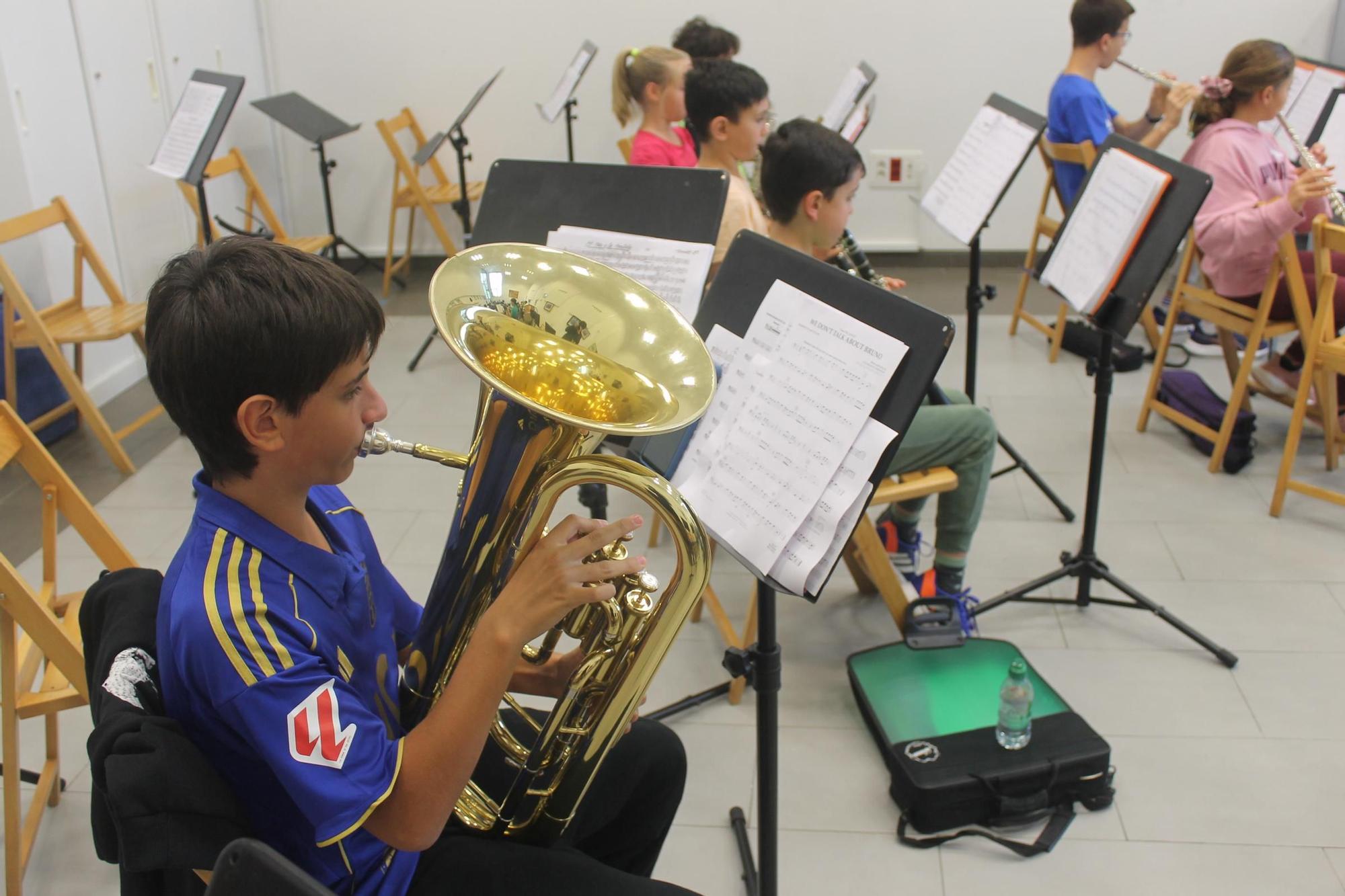 Ensayo de la Banda de Música de Siero