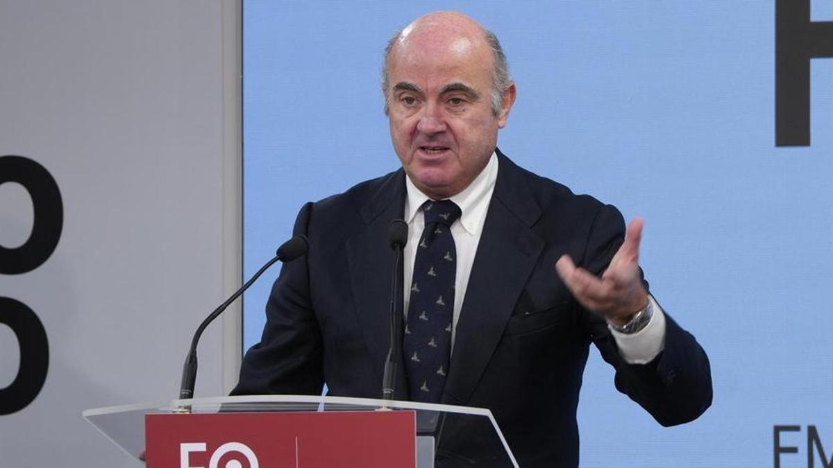 El vicepresidente del Banco Central Europeo, Luis de Guindos. El vicepresidente del Banco Central Europeo, Luis de Guindos.