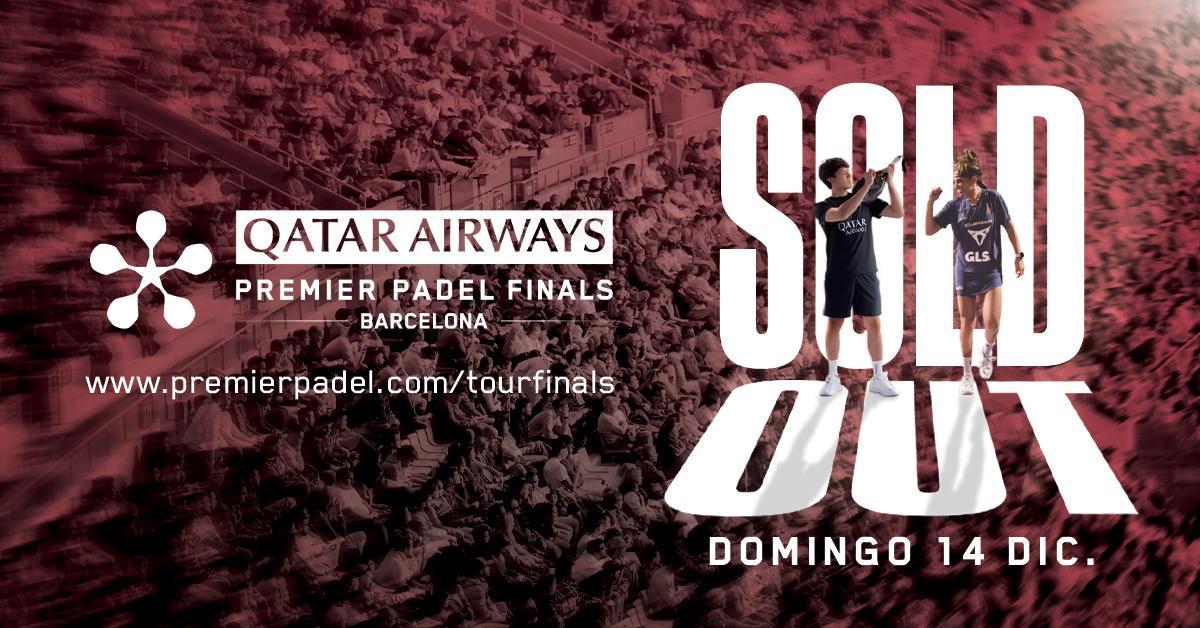 El cartel anunciando el Sold Out del domingo