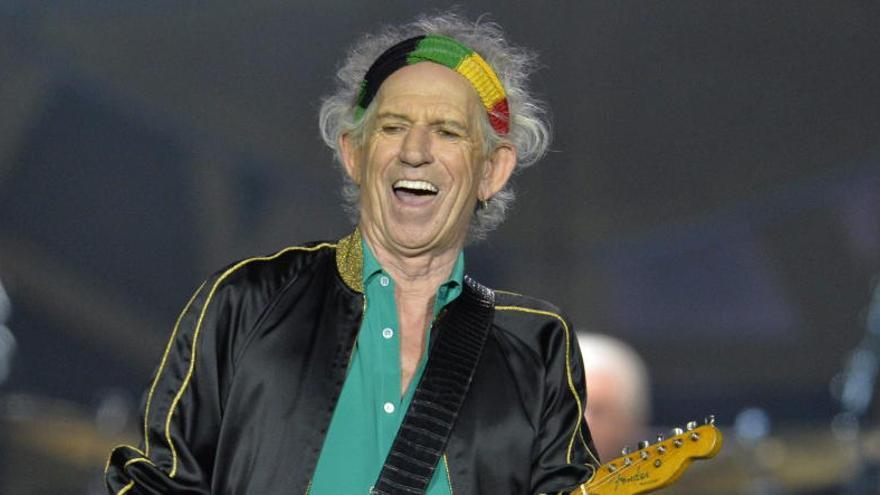 Keith Richards en un concierto de los Stones.