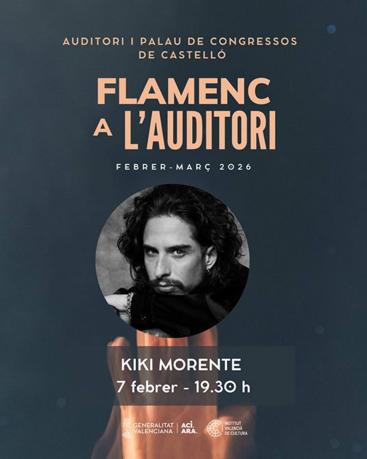 El flamenco cobra protagonismo este trimestre en el Auditori de Castelló con actuaciones como la de Kiki Morente.