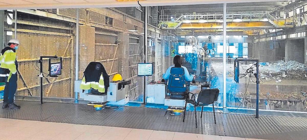 Puesto de control del pulpo de descarga de residuos de Nostián