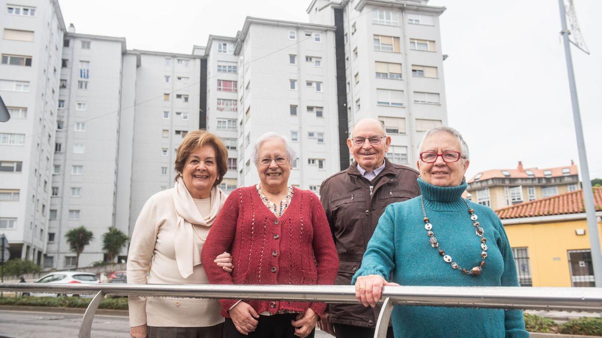 María José Cebreiro, Margarida Vázquez, Manuel Vales e Isabel Fouz