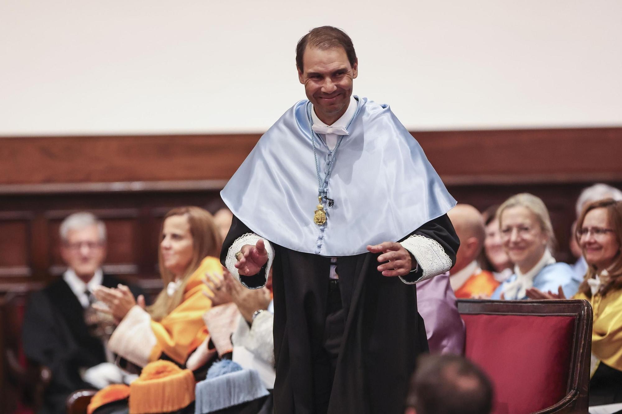 Rafa Nadal, investido doctor 'honoris causa' por la Universidad de Salamanca