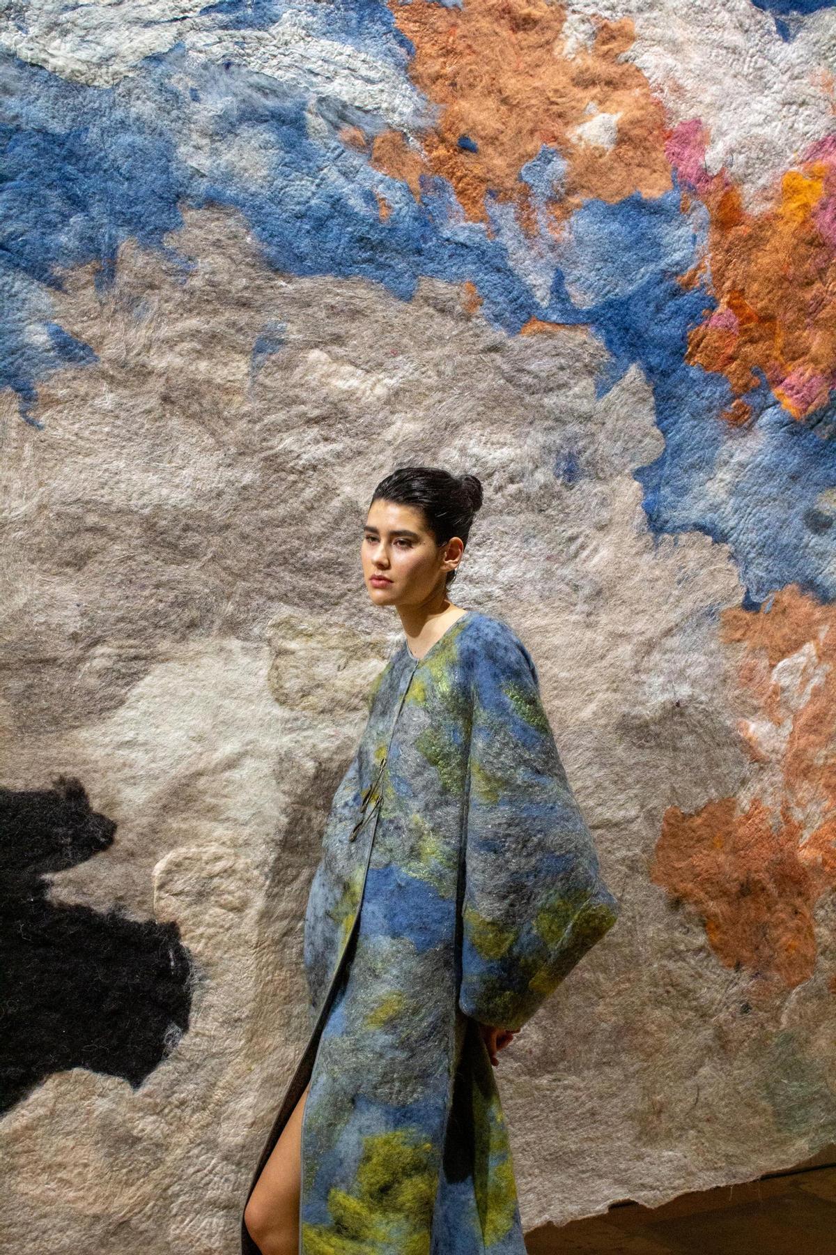 Una de las piezas creadas por Marcos Luengo a partir de los textiles de Jongstra