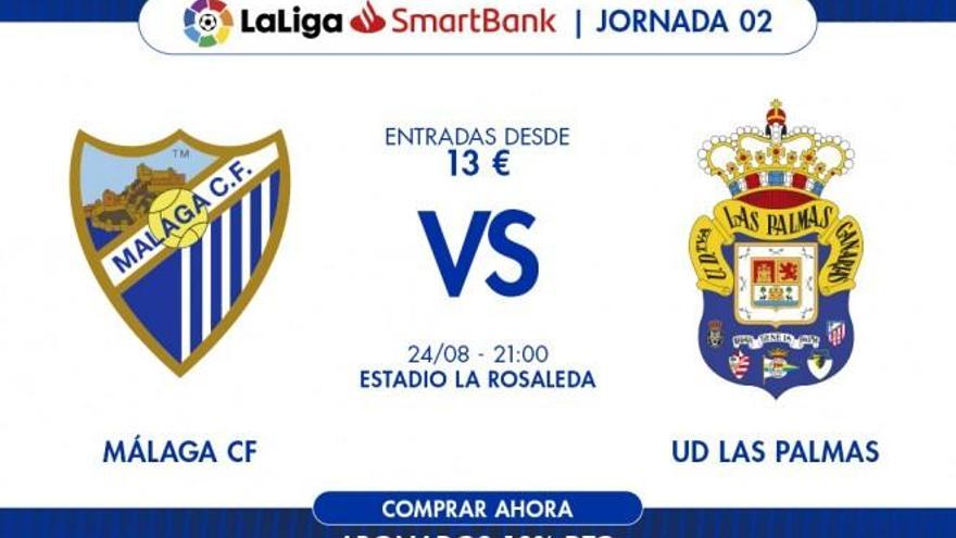 El sábado 24 se jugará el primer partido de liga en La Rosaleda