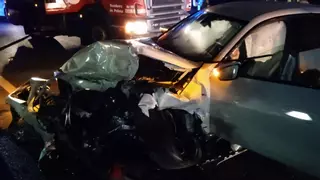 El conductor del BMW investigado por causar el accidente en Son Oms: "No vi el coche ni las luces, salió de la nada"