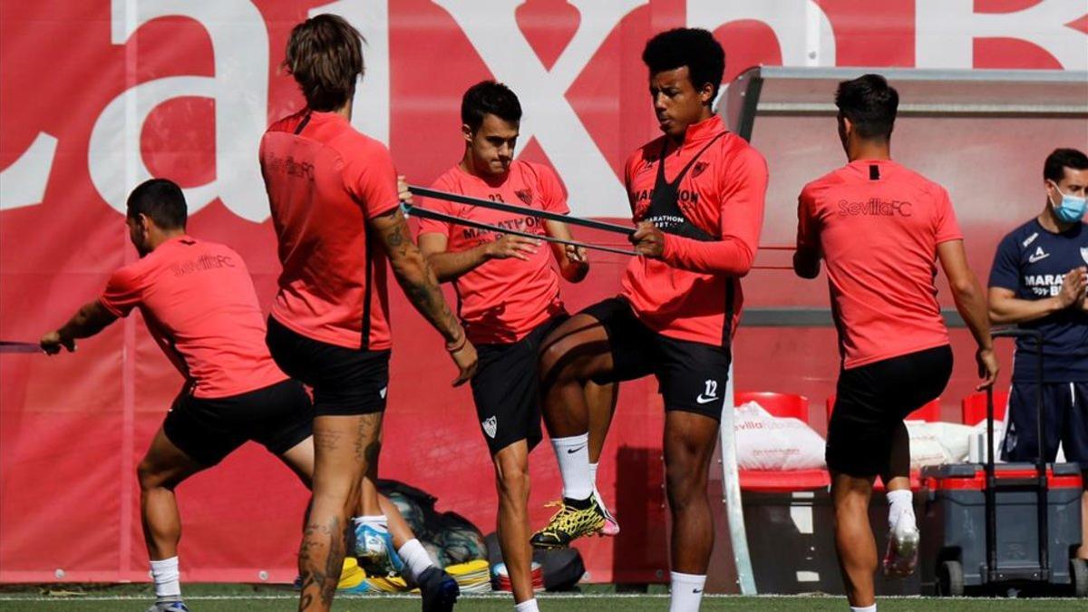 Imagen de archivo del entrenamiento del Sevilla.