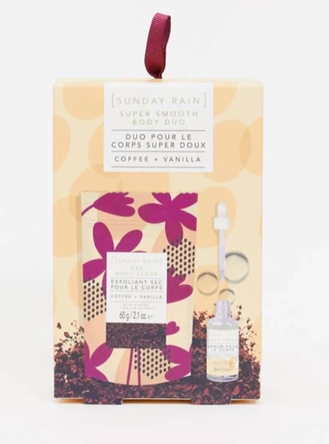 Dúo corporal muy suave de café y vainilla de Sunday Rain