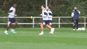 Último entrenamiento de la Real Sociedad antes del duelo contra el FC Barcelona