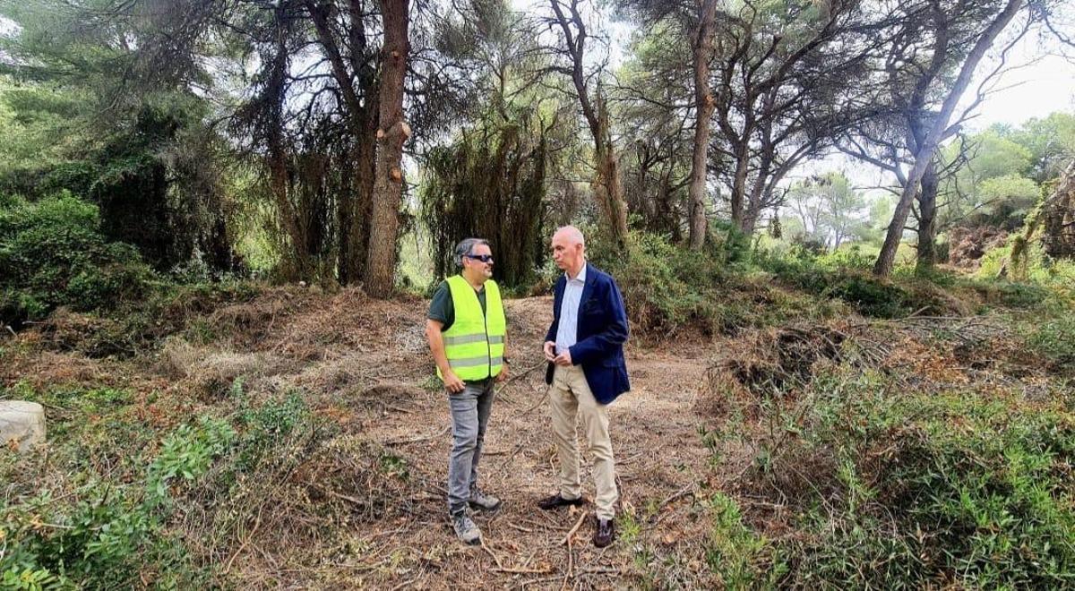 José Gosálbez en el parque de la devesa.