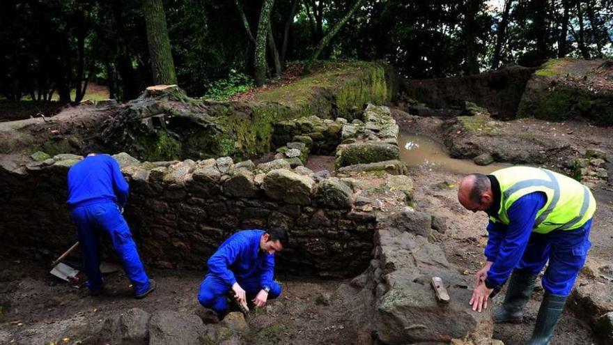 Imagen de la zona arqueológica actual del yacimiento de Castro de Alobre. // Iñaki Abella