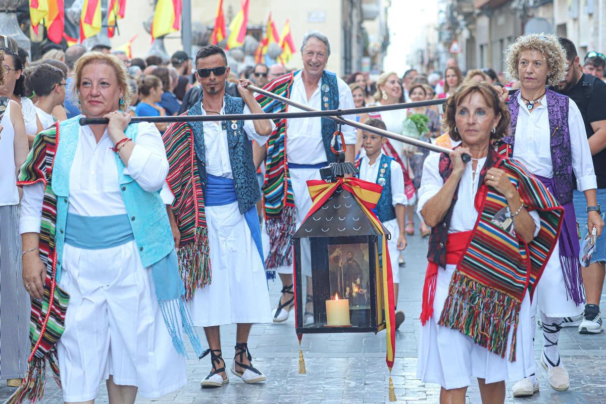 La subida del Farolico de Venancio es uno de los actos más emblemáticos de las fiestas