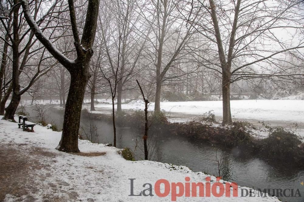 Nieve en las Fuentes del Marqués de Caravaca