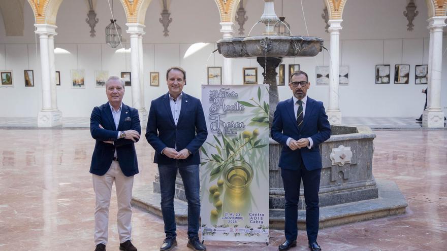 Cabra reunirá del 21 al 23 de noviembre al sector oleícola cordobés en la Fiesta del Aceite Fresco