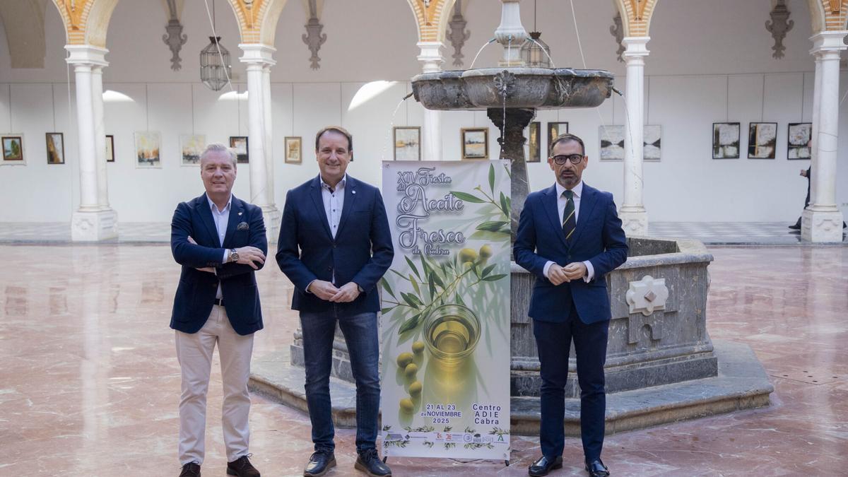 Presentacion de la Fiesta del Aceite Fresco de Cabra en la Diputación de Córdoba.