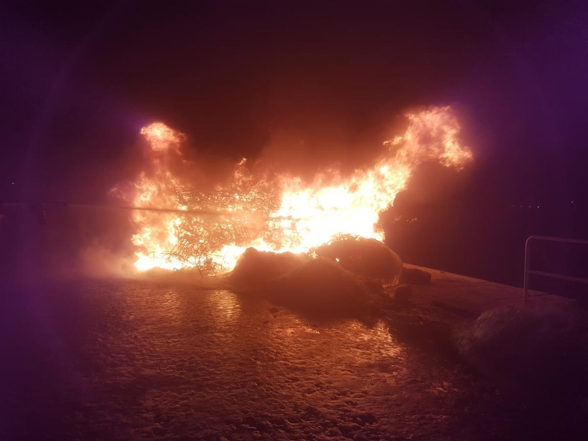 El incendio de Santo Tomé.