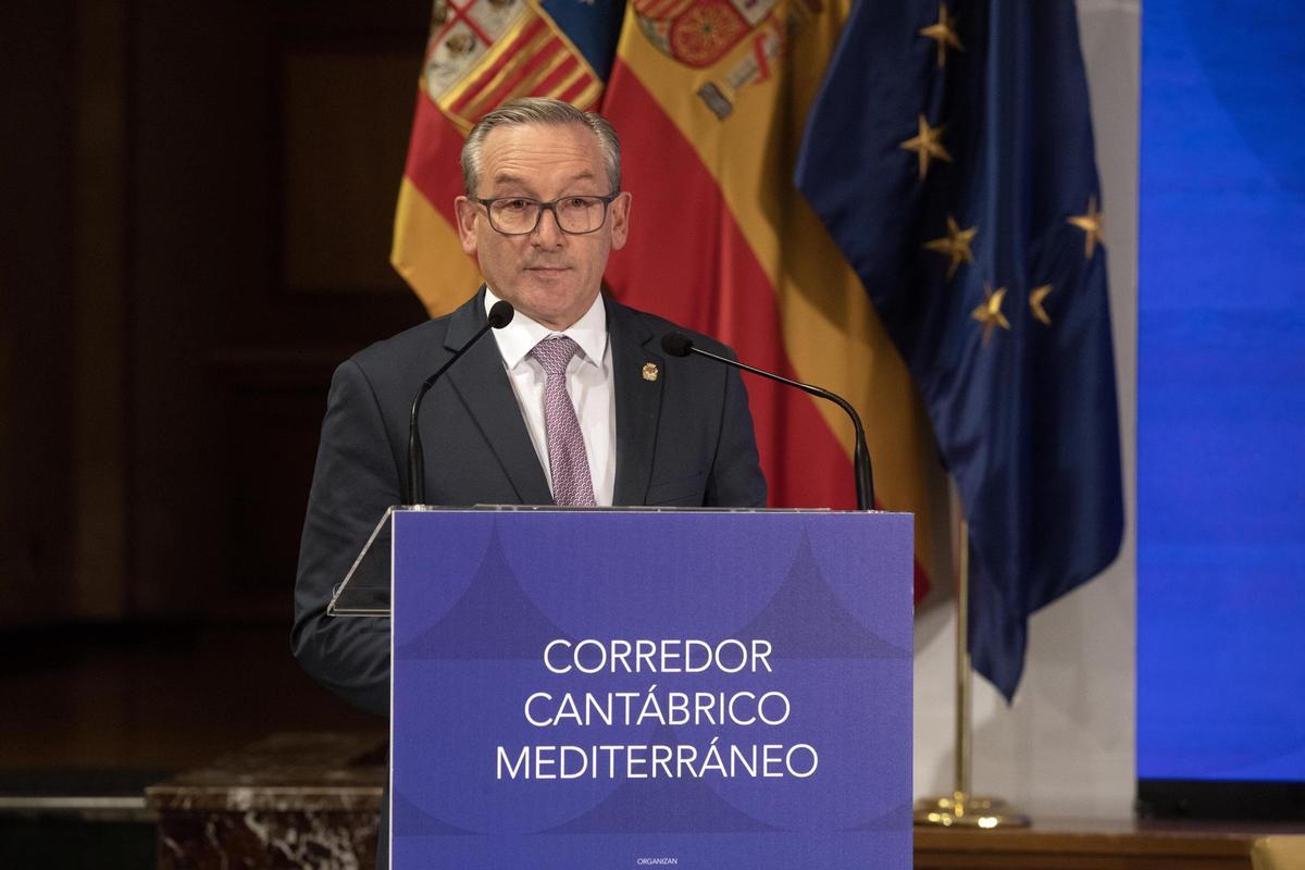 Joaquín Juste, presidente de la Diputación de Teruel, incidió en que el corredor dará una ventaja competitiva a la provincia.