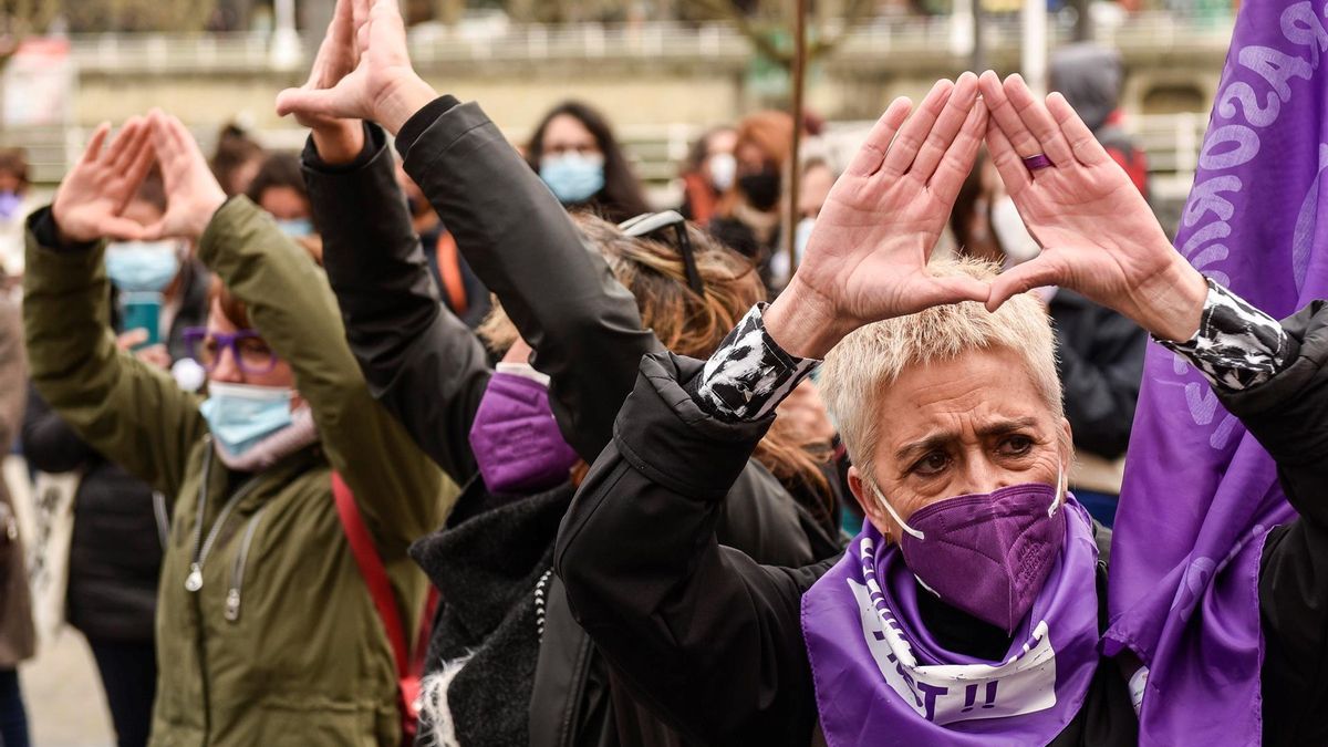 Manifestación de mujeres abolicionistas en una imagen de archivo.