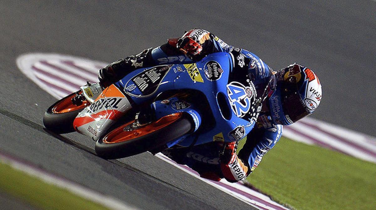 Àlex Rins, durant la qualificació de Doha. Àlex Rins, durant la qualificació de Doha.
