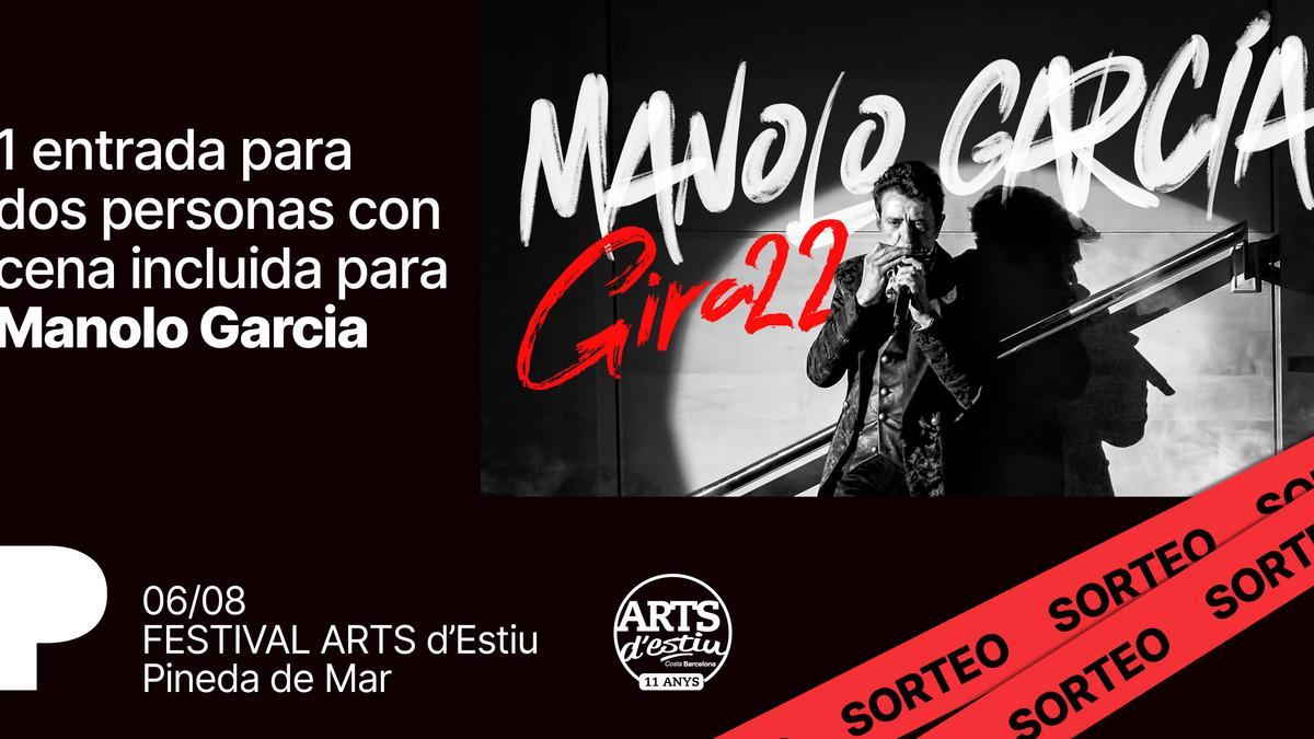 El Periódico sortea en su cuenta de Instagram 2 entradas dobles para el concierto de Manolo García en el festival Arts d'Estiu