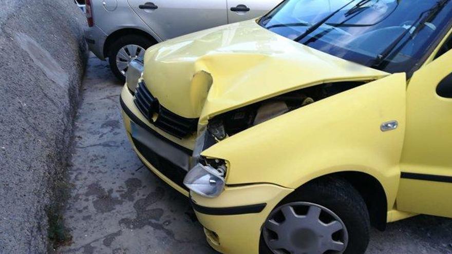 El vehículo accidentado.