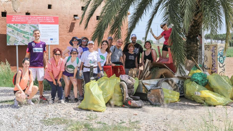 Almàssera retoma las limpiezas del barranco del Carraixet