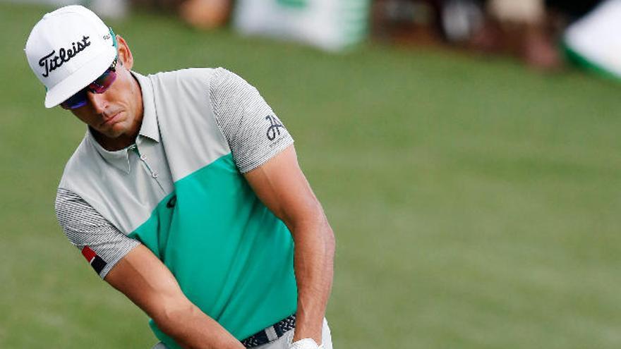 Rafa Cabrera Bello durante la primera jornada en el Augusta National.