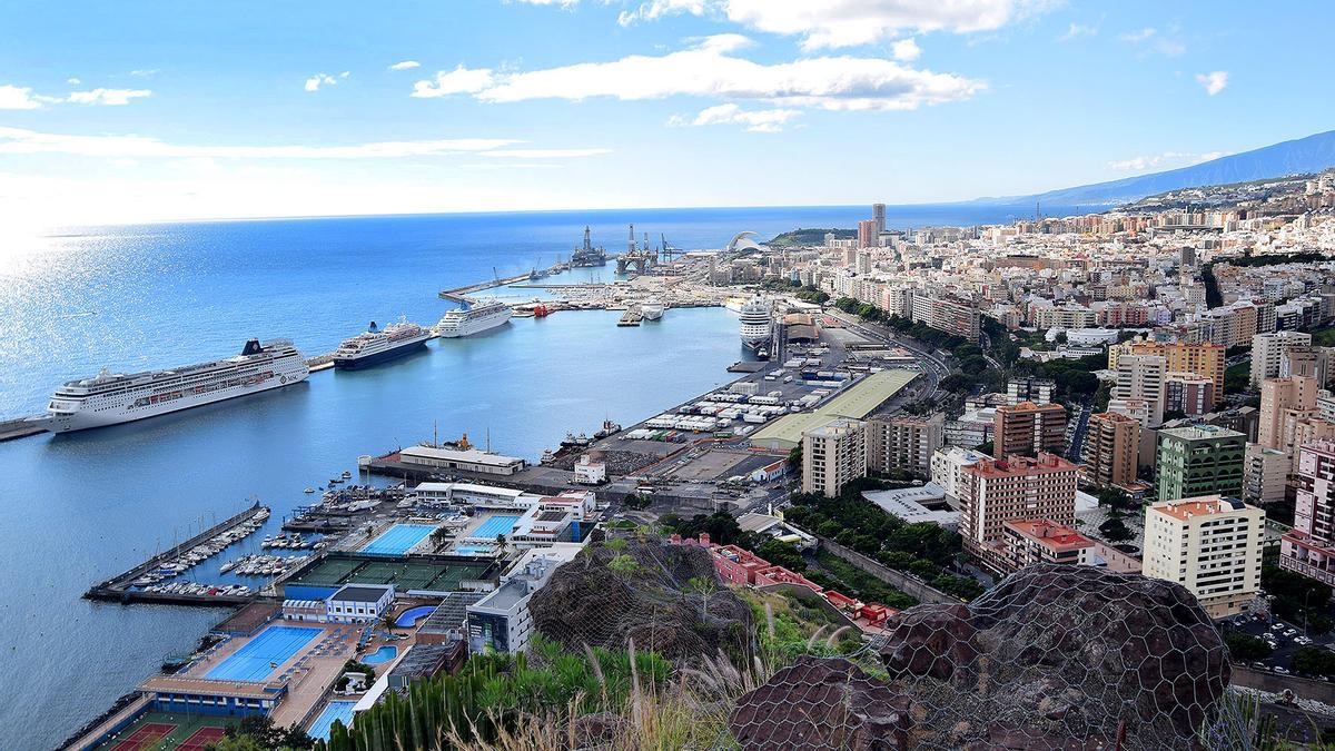 Panorámica de Santa Cruz de Tenerife.