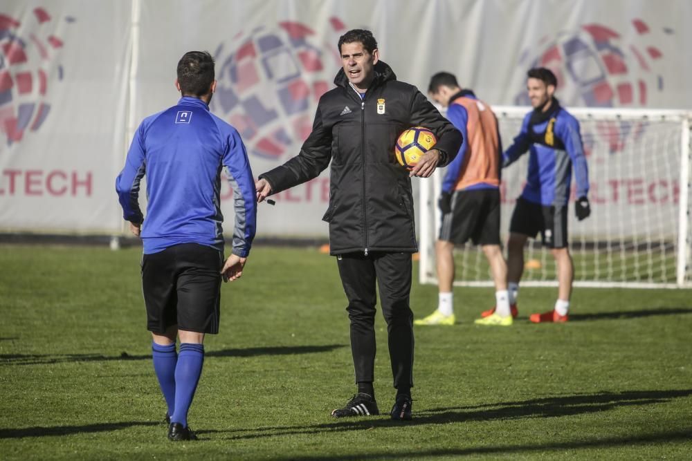 Entrenamiento del Real Oviedo en El Requexón