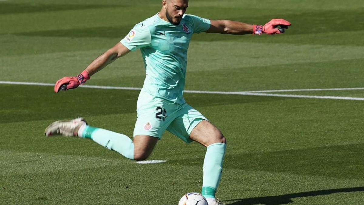 Gorka Iraizoz, en un entrenament.  | GIRONA FC