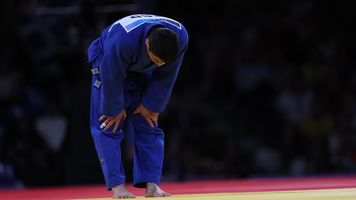 Mosakhlishvili, al perder el bronce con España en judo.