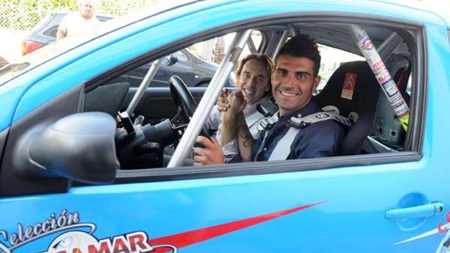 Pereiro y Luis Penido, ayer en la presentación del equipo. // Gustavo Santos