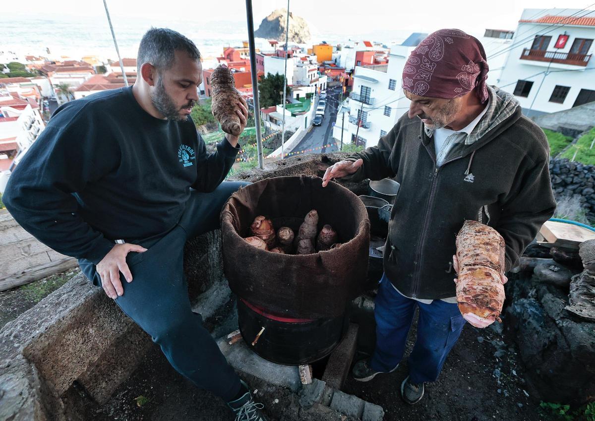 Guisado de ñames en Garachico