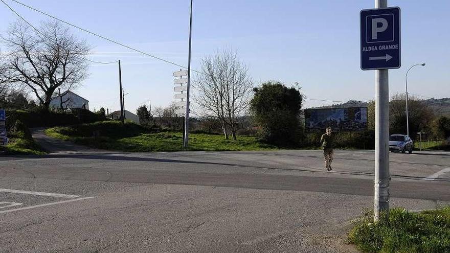 La rotonda será la última de la vía de circunvalación de las avenidas Cuíña y Madrid. // Bernabé/Javier Lalín