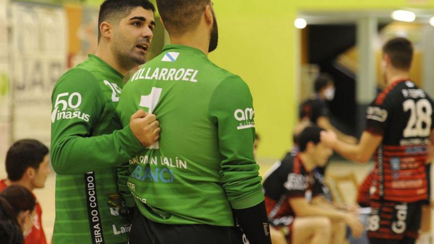 Iago y Villarroel, en un partido con el Disiclín. | // BERNABÉ/JAVIER LALÍN
