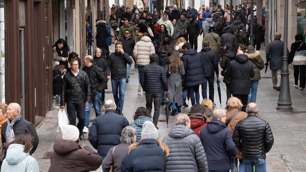 Las calles de Zamora, repletas de personas