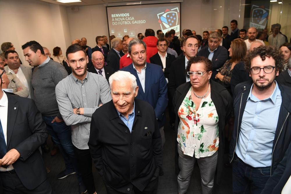 Lucas y Arsenio, en la inauguración de la sede de