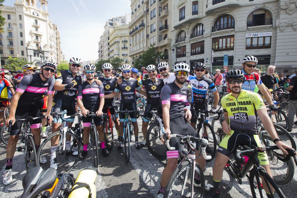 Manifestación ciclista en València