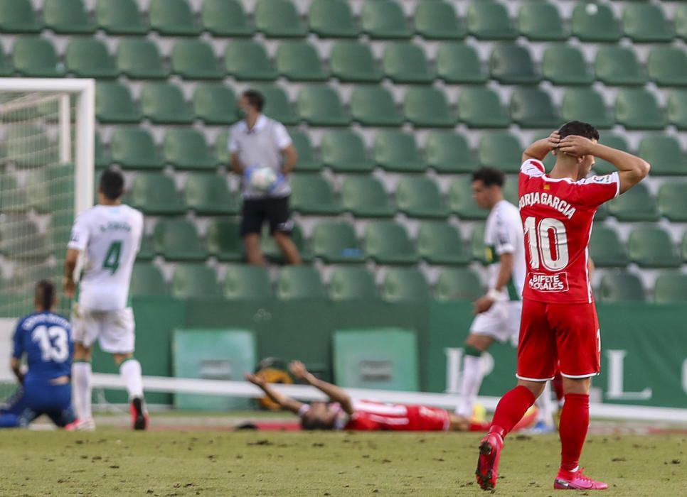 Un gol de Escriche, tras una espectacular galopada de Josan, permite a los franjiverdes sumar la primera victoria tras el parón y situarse de nuevo en puestos de «play-off»